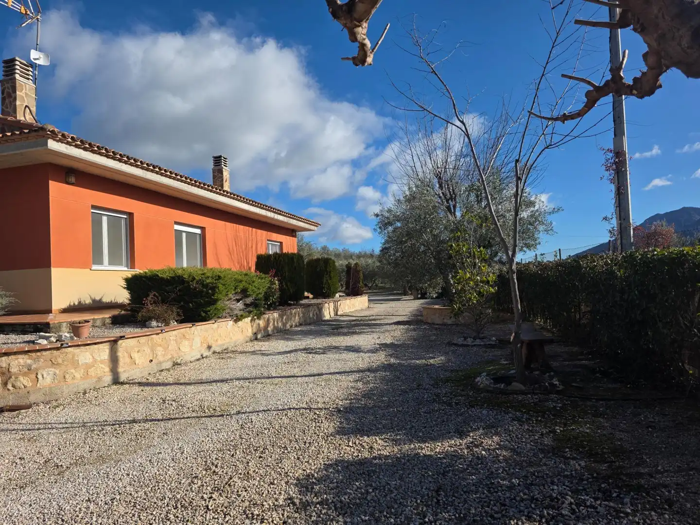 Vista exterior de Casa o chalet en venta en Gorga con Terraza y Piscina