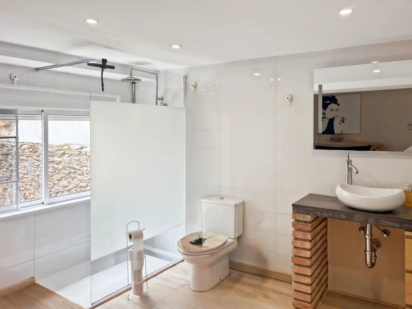 Bathroom of Detached homes for sale in Garriguella  with Air Conditioner, Heating and Terrace