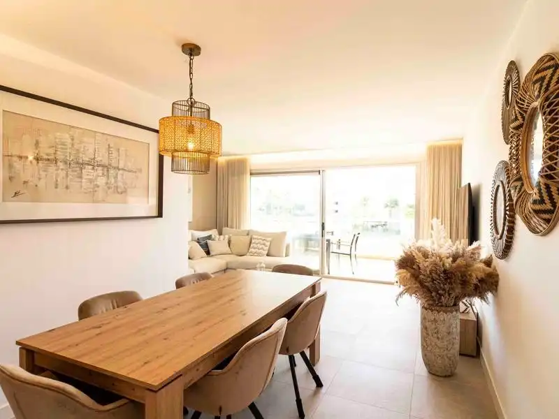 Dining room of Flat for sale in Mijas  with Air Conditioner, Heating and Private garden