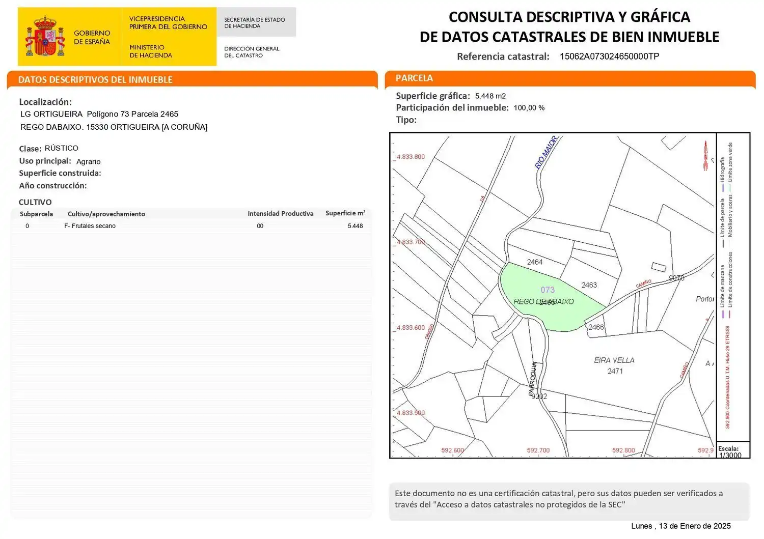 Casa rústica amb jardí en venda a Lugar Portobo 1, imagen 30