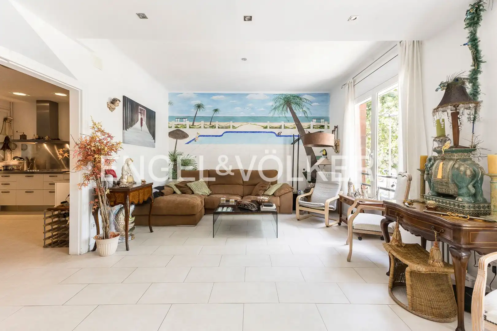 Sala de estar de Piso en venta en Barcelona con Aire acondicionado, Calefacción y Terraza