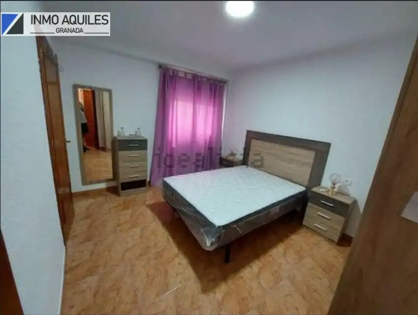 Bedroom of Flat for rent in Granada  with Air Conditioner and Furnished