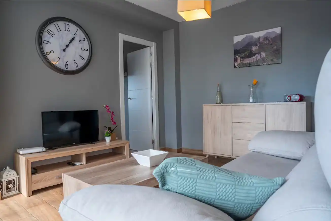 Sala de estar de Apartamento de alquiler en Benidorm con Aire acondicionado, Calefacción y Parquet