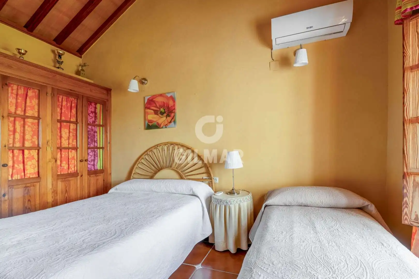 Bedroom of Houses for sale in Villamartín  with Heating, Private garden and Swimming Pool