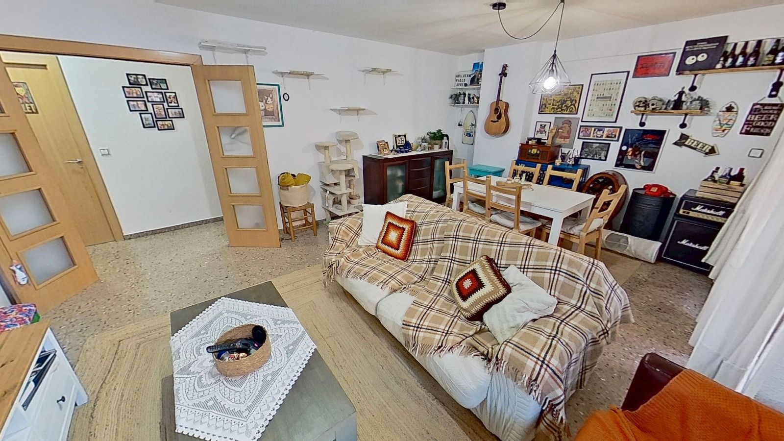 Sala d'estar de Pis en venda en  Valencia Capital amb Aire condicionat, Terrassa i Balcó