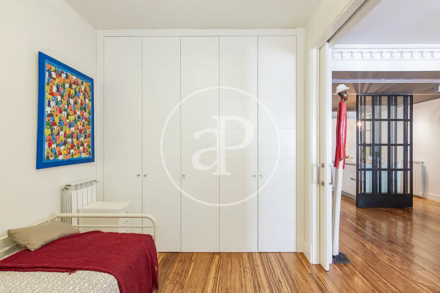 Schlafzimmer von Wohnung zum Verkauf in Madrid mit Klimaanlage, Heizung und Balkon
