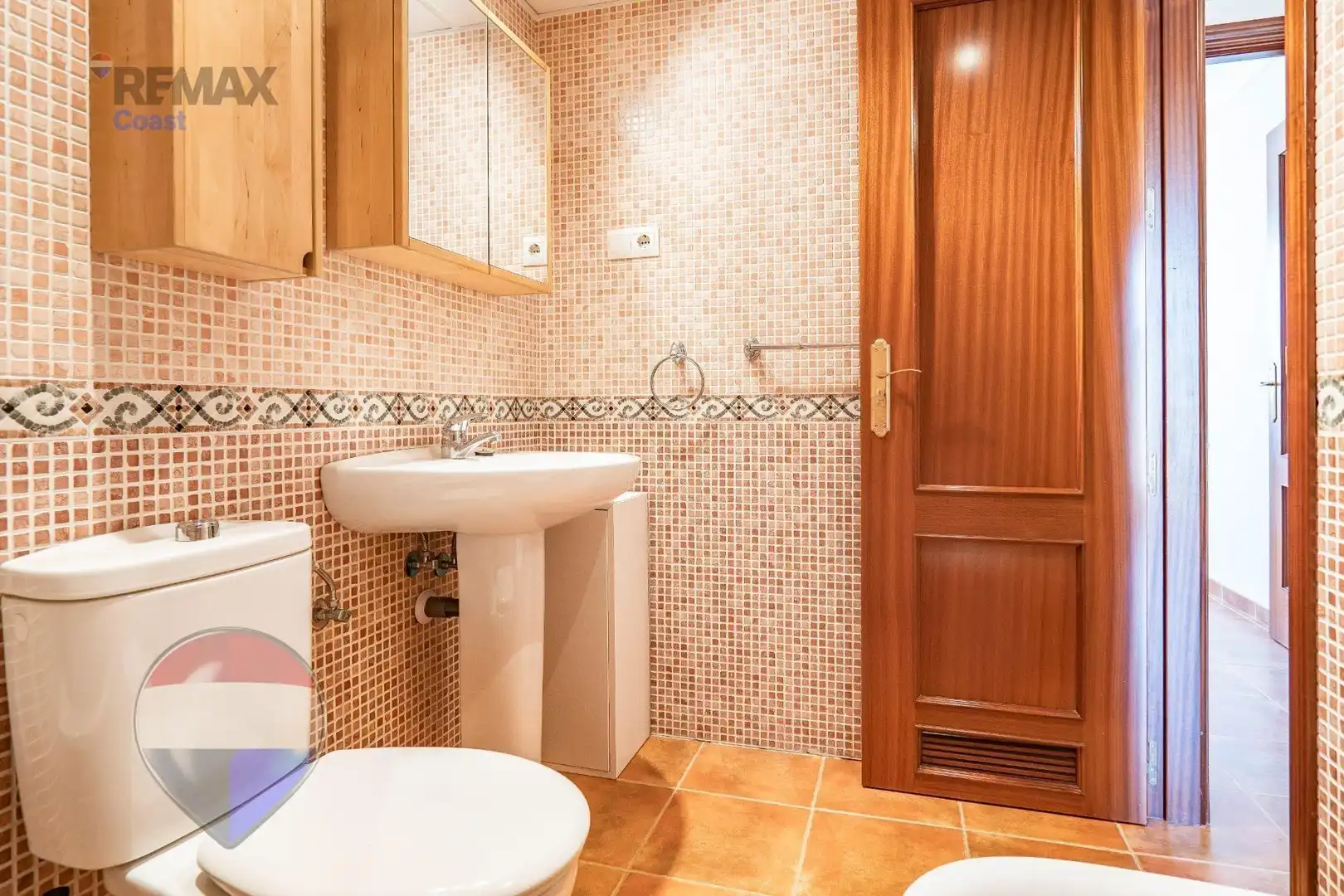 Badezimmer von Einfamilien-Reihenhaus zum Verkauf in Rincón de la Victoria mit Klimaanlage, Terrasse und Abstellraum