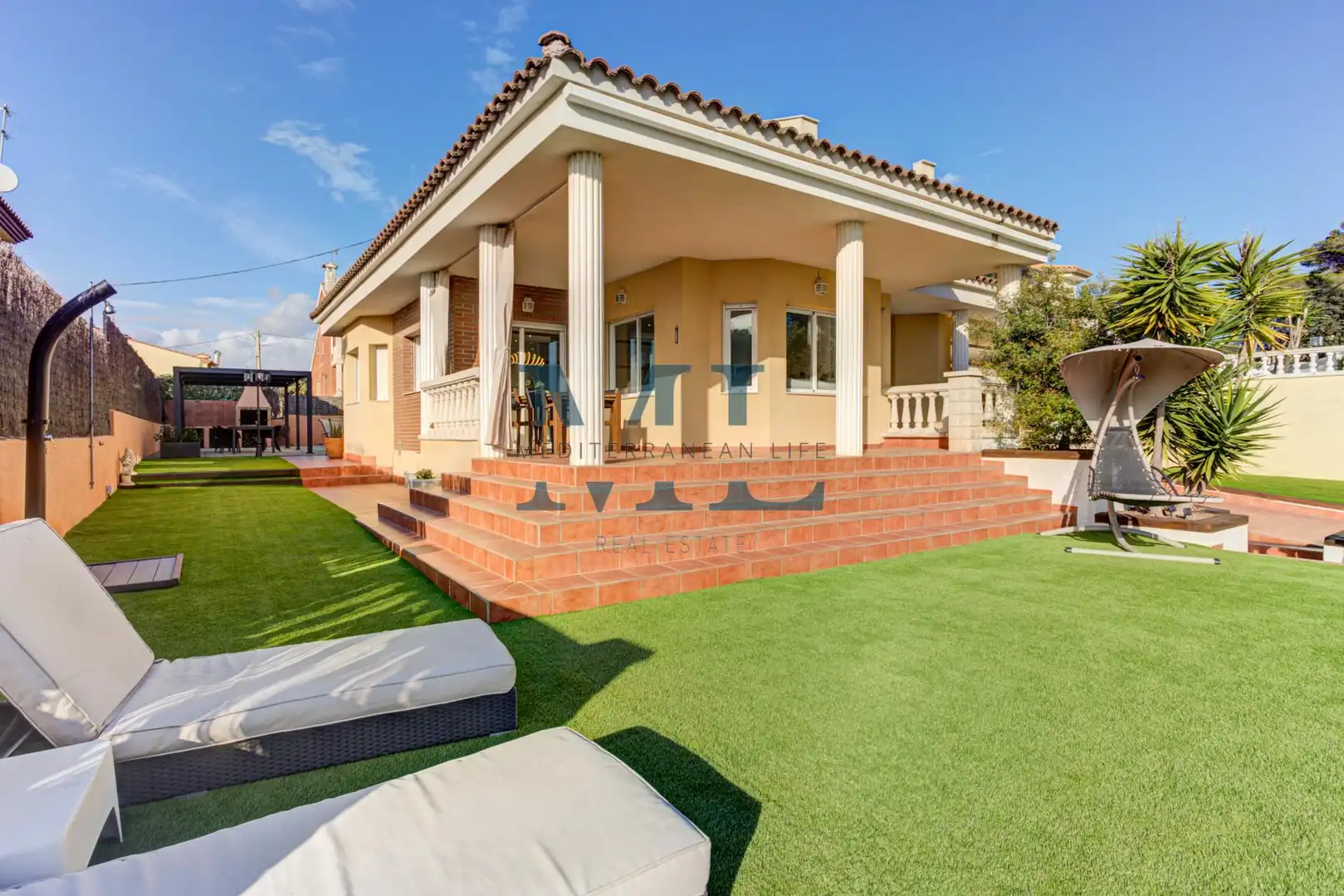 Vista exterior de Casa o chalet en venta en Sant Pere de Ribes con Calefacción, Jardín privado y Piscina