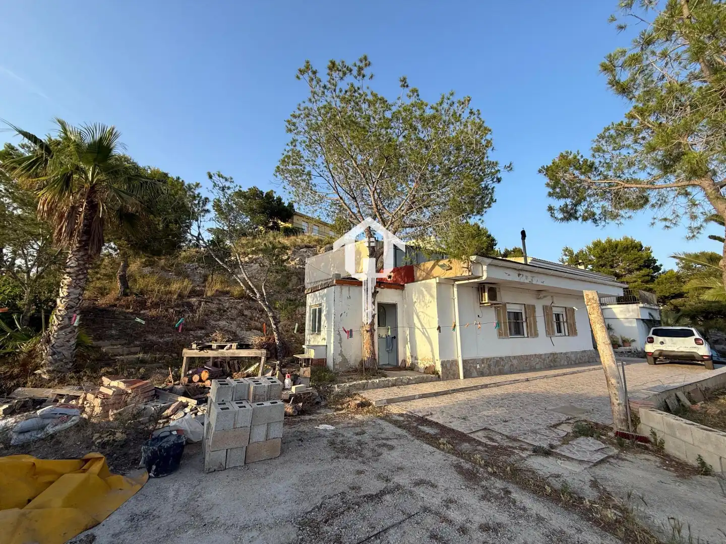 Exterior view of Houses for sale in San Vicente del Raspeig / Sant Vicent del Raspeig  with Air Conditioner, Private garden and Terrace