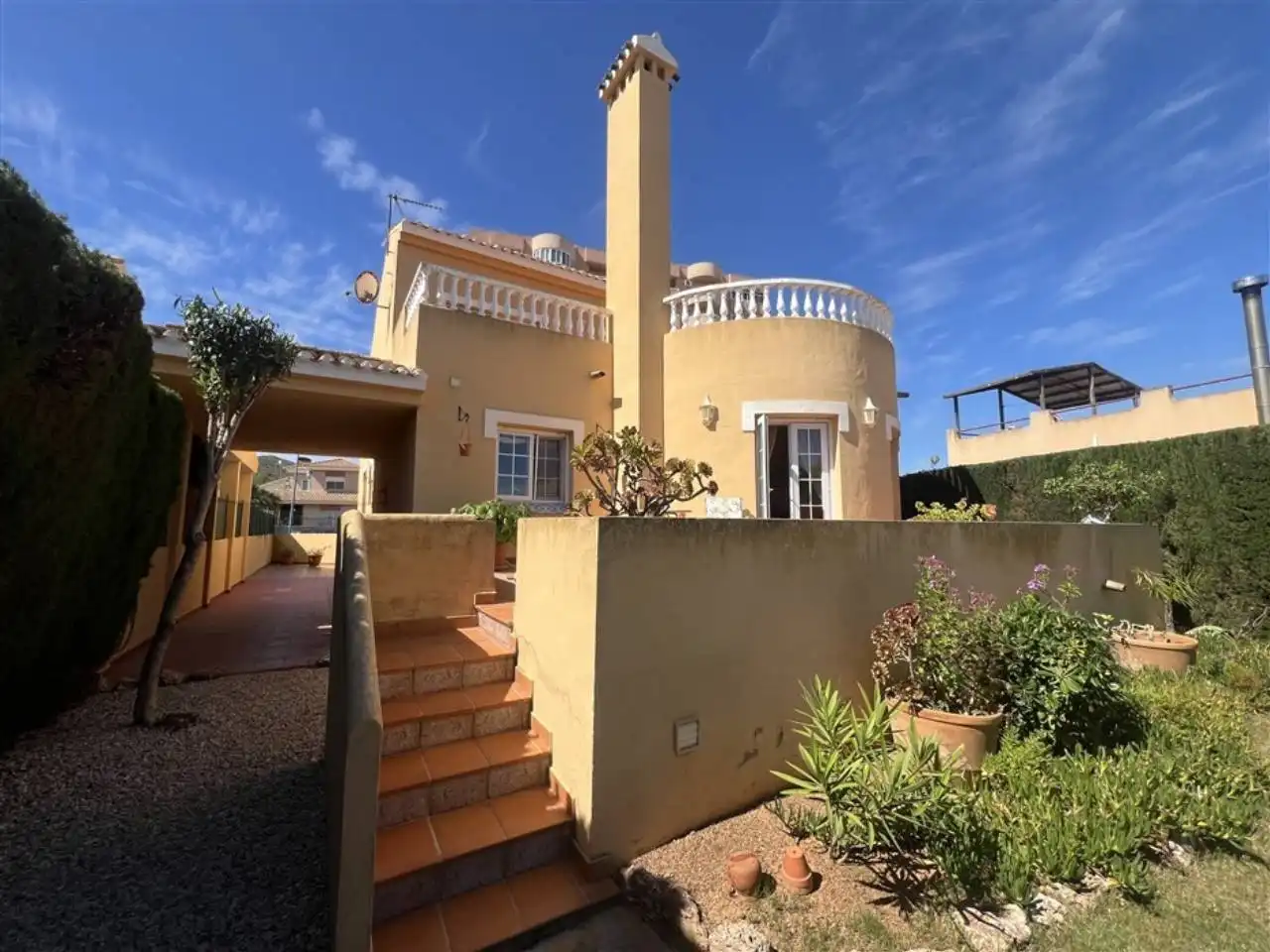 Vista exterior de Casa o chalet en venta en Cartagena con Aire acondicionado, Jardín privado y Terraza