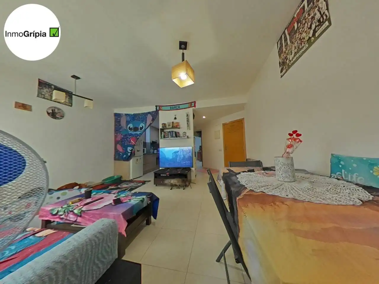 Wohnzimmer von Wohnung zum Verkauf in Terrassa mit Heizung und Terrasse