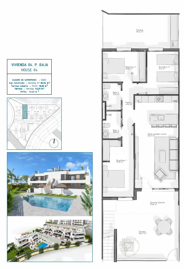 Bungalow with terrace for sale in Las Salinas, imagen 15