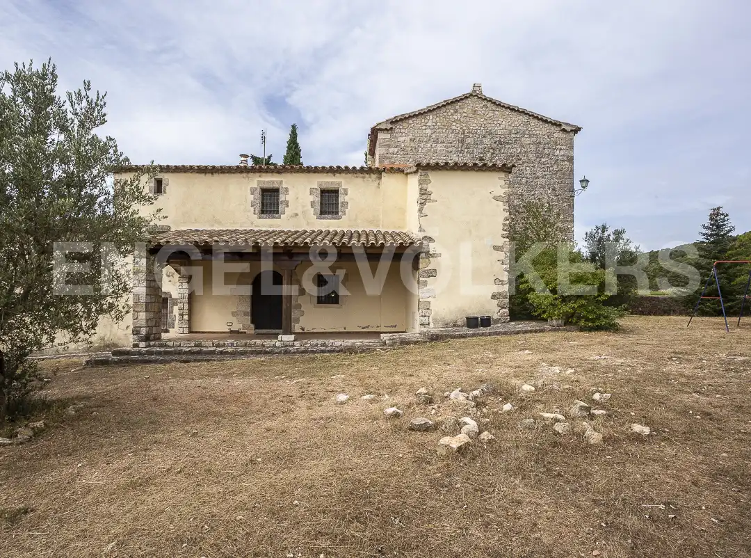 Vista exterior de Casa o chalet en venta en Pontons con Calefacción, Jardín privado y Parquet
