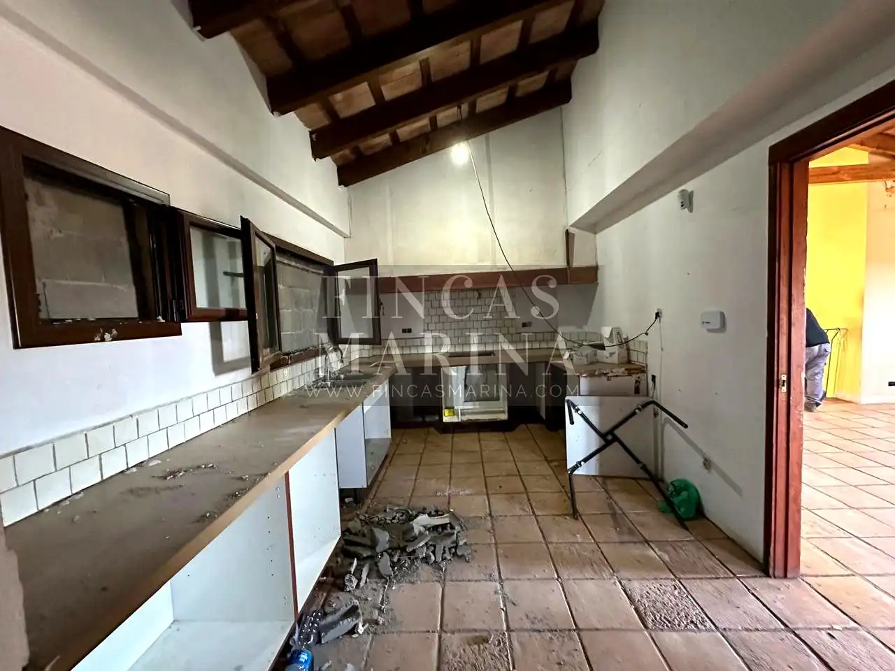 Cocina de Casa o chalet en venta en Olesa de Bonesvalls con Jardín privado