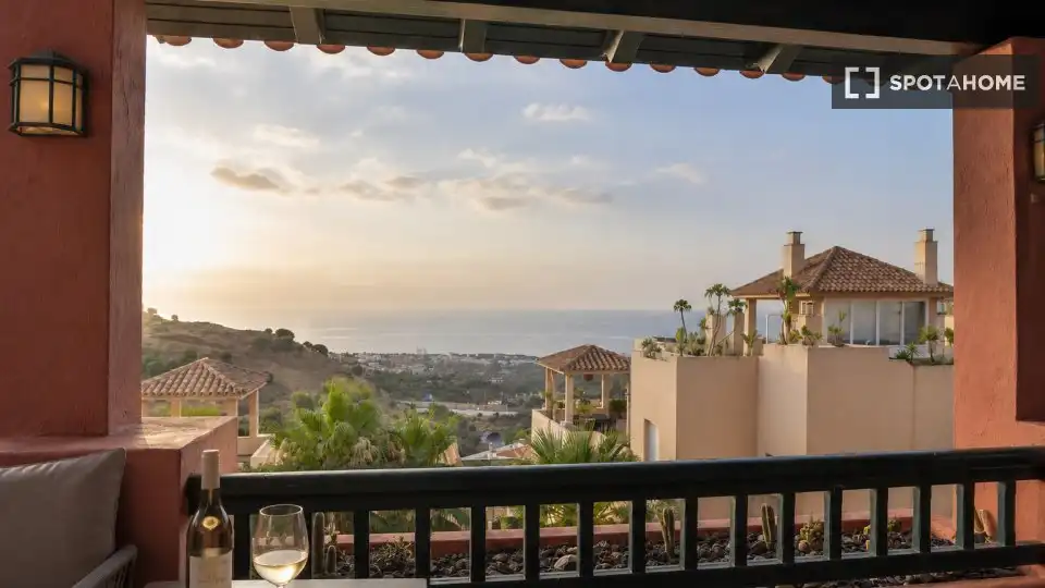 Terrasse von Wohnungen zur untervermieten in Mijas mit Klimaanlage, Terrasse und Möbliert