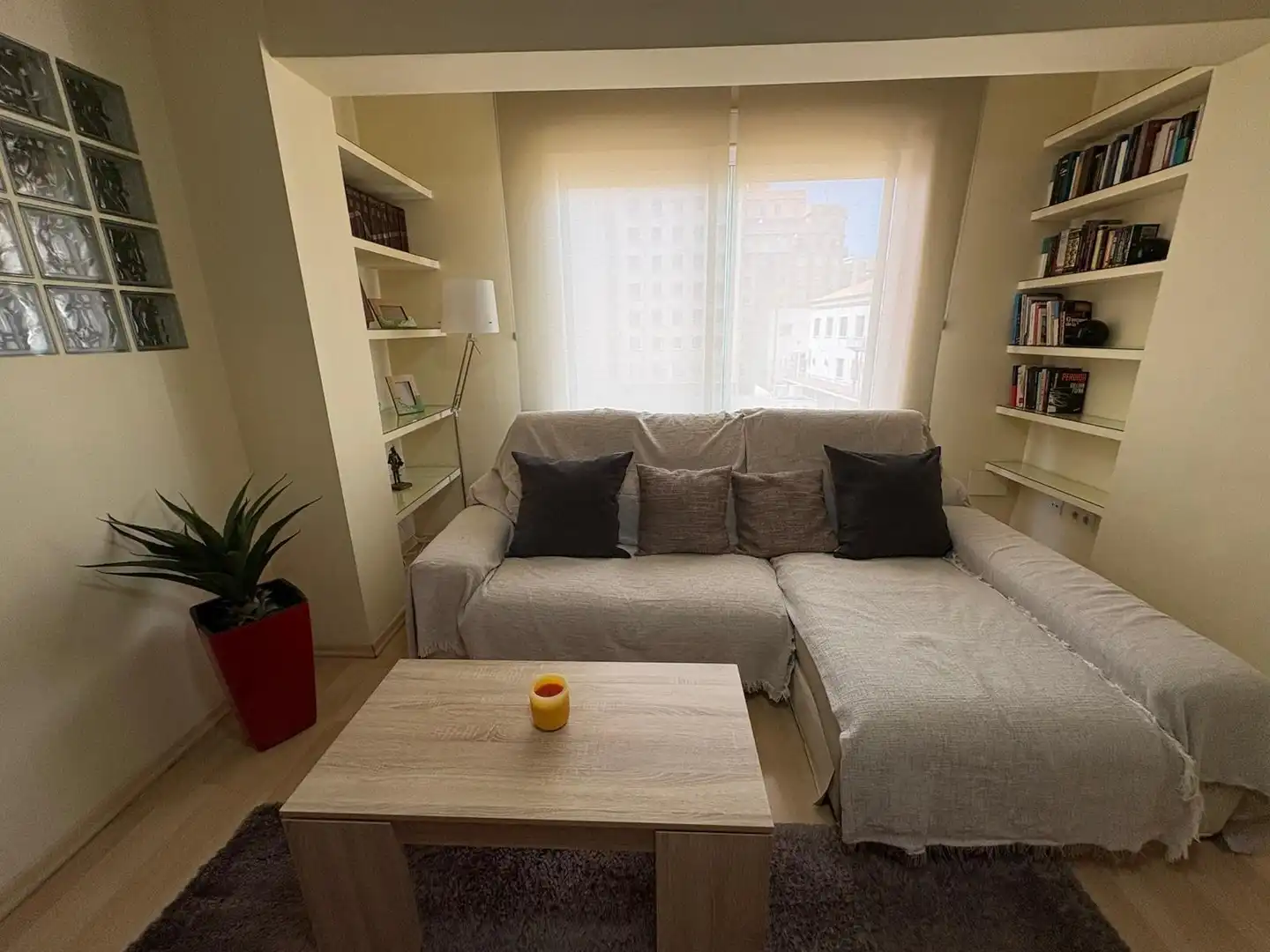 Wohnzimmer von Wohnung zum Verkauf in Castellón de la Plana / Castelló de la Plana mit Klimaanlage, Heizung und Möbliert
