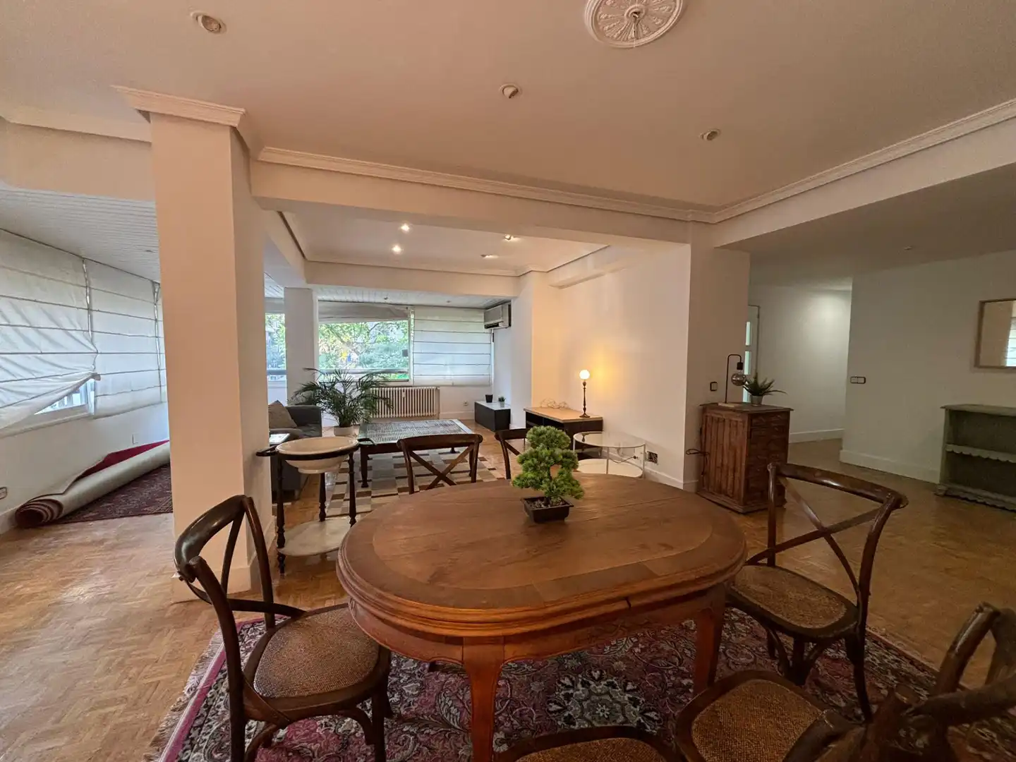Esszimmer von Wohnung zur Miete in Madrid mit Klimaanlage, Heizung und Möbliert