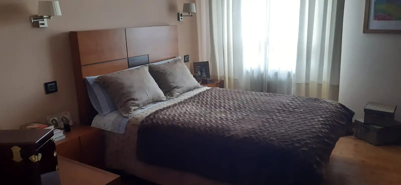 Dormitori de Casa o xalet de lloguer en Onzonilla amb Jardí privat, Parquet i Moblat