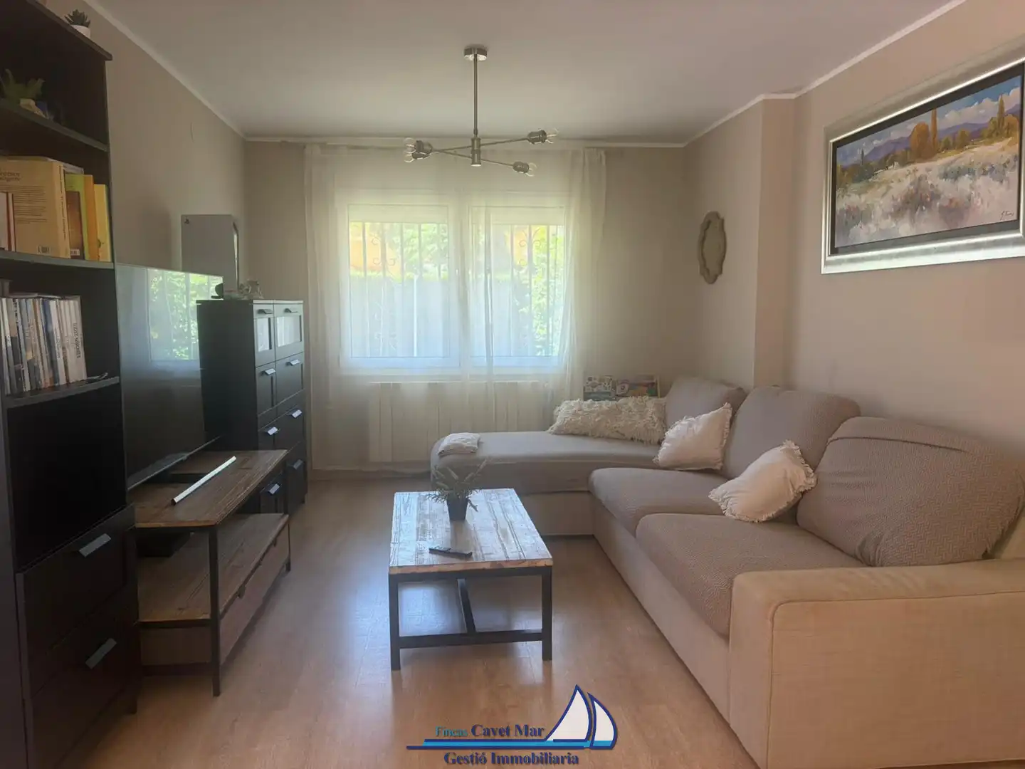 Sala d'estar de Casa adosada en venda en Cambrils amb Aire condicionat, Calefacció i Jardí privat
