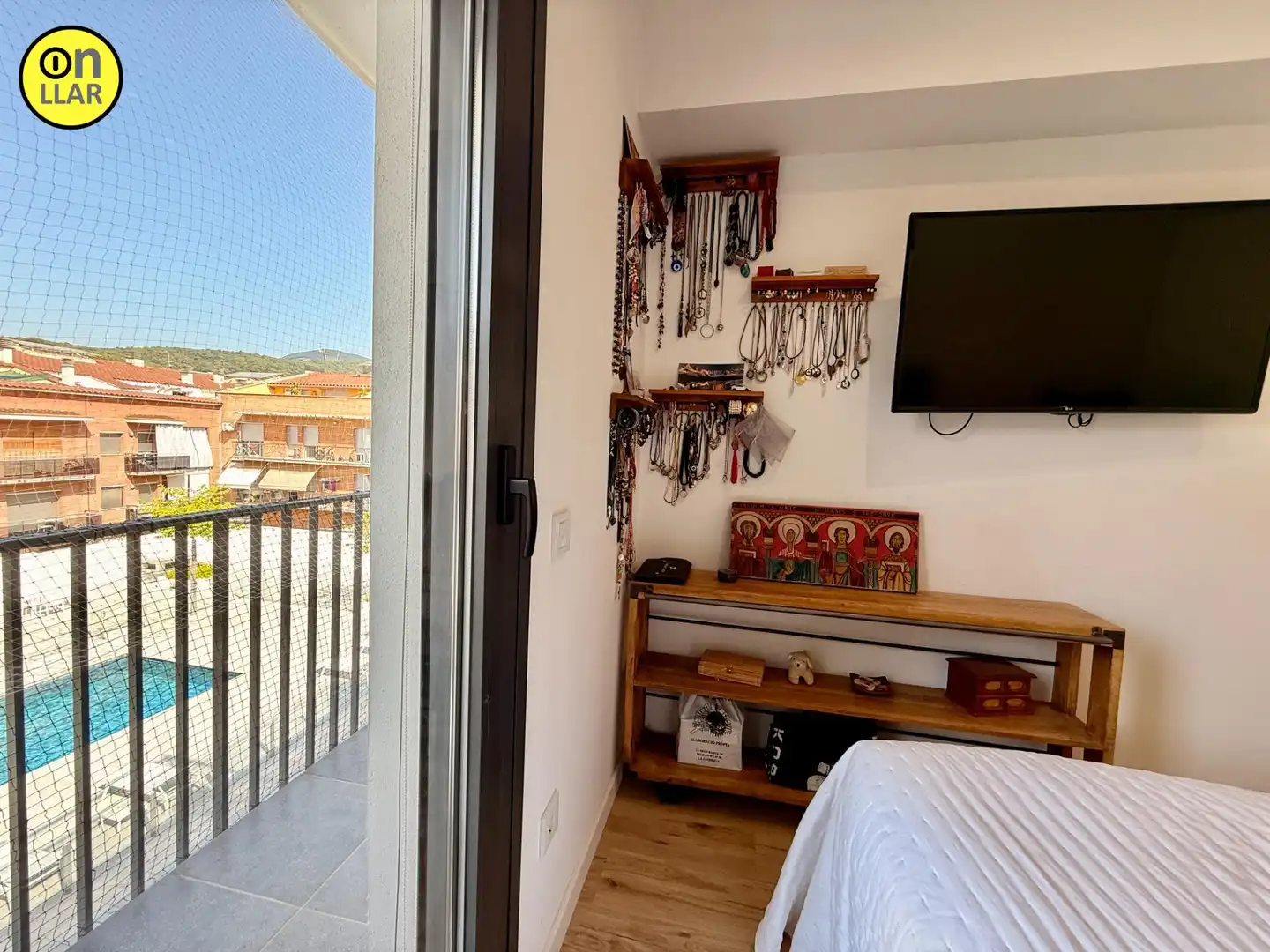 Terraza de Piso de alquiler en La Garriga con Parquet, Terraza y Trastero