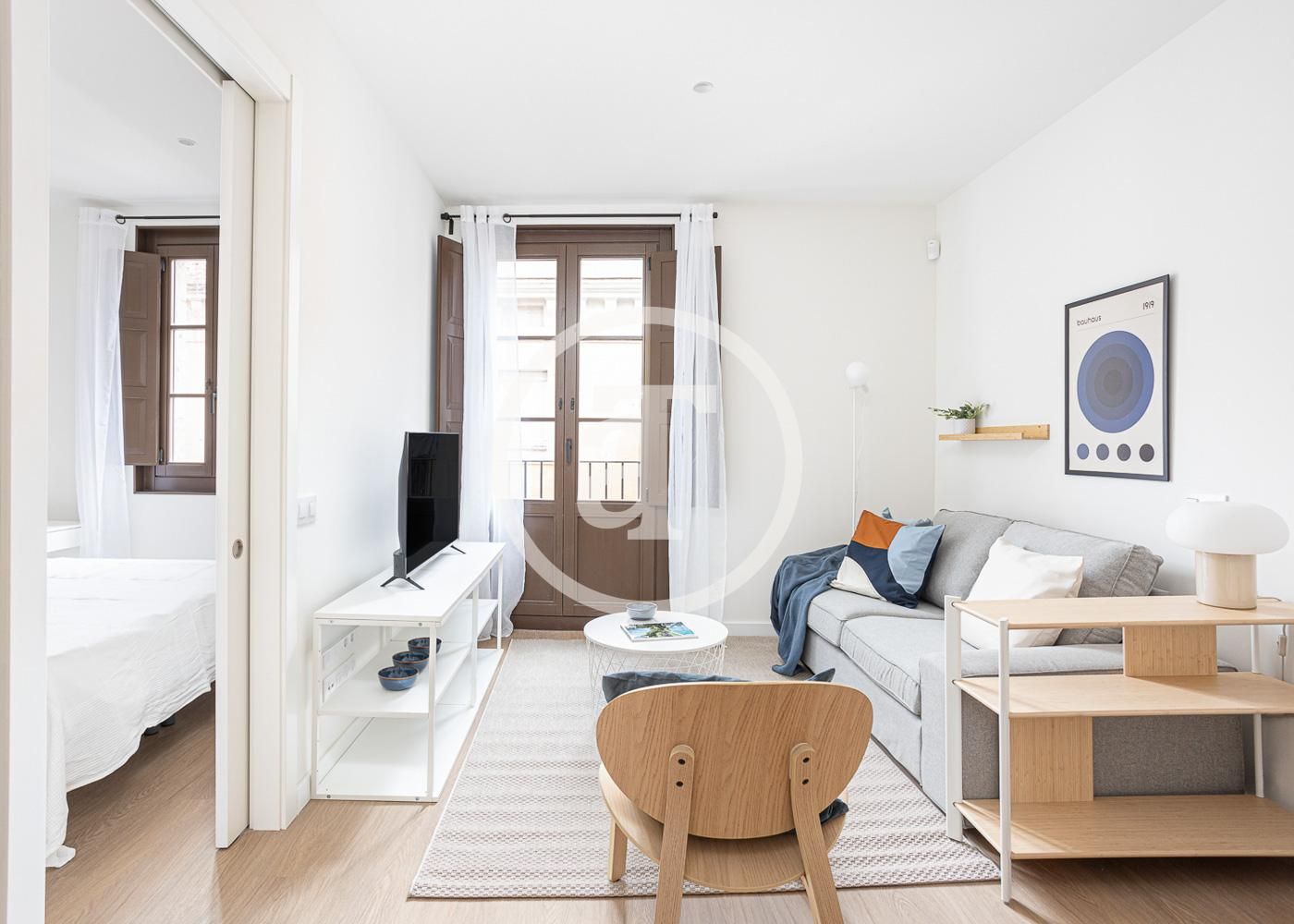 Living room of Flat to rent in  Barcelona Capital  with Furnished, Oven and Washing machine