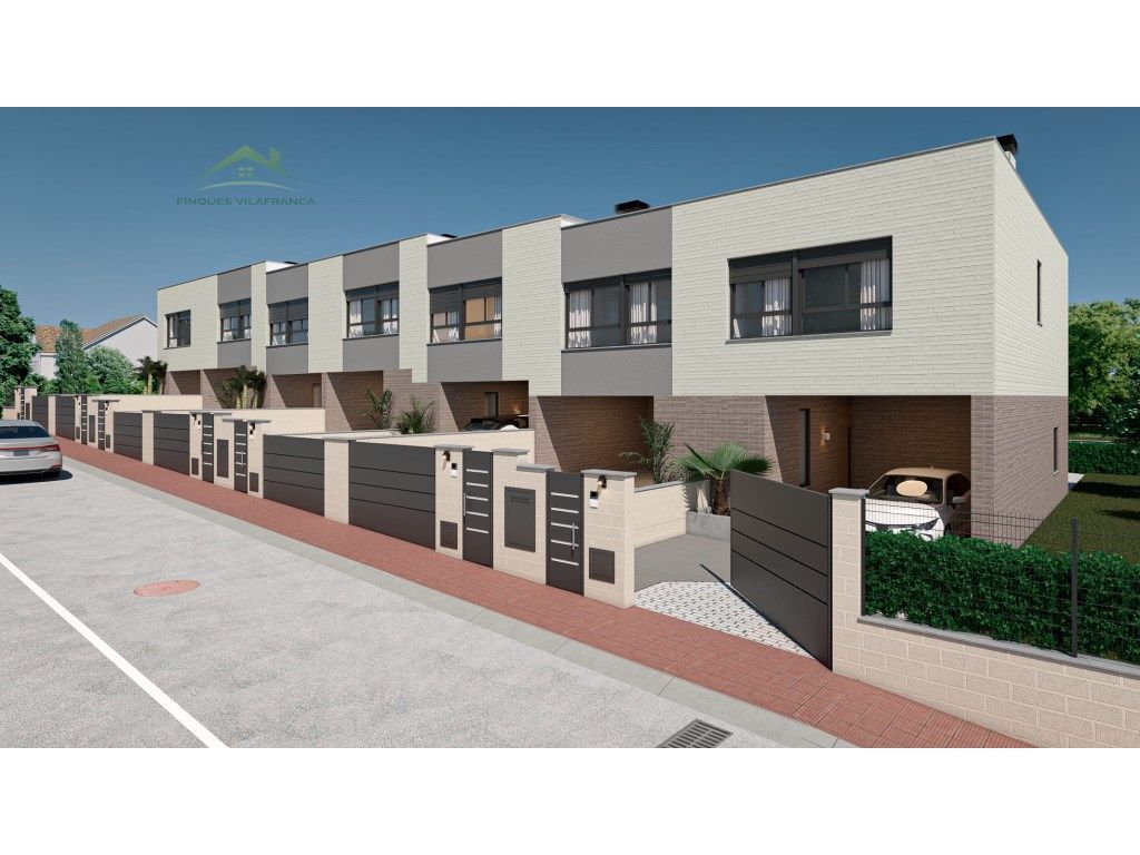 Vista exterior de Casa o xalet en venda en El Pla del Penedès amb Terrassa