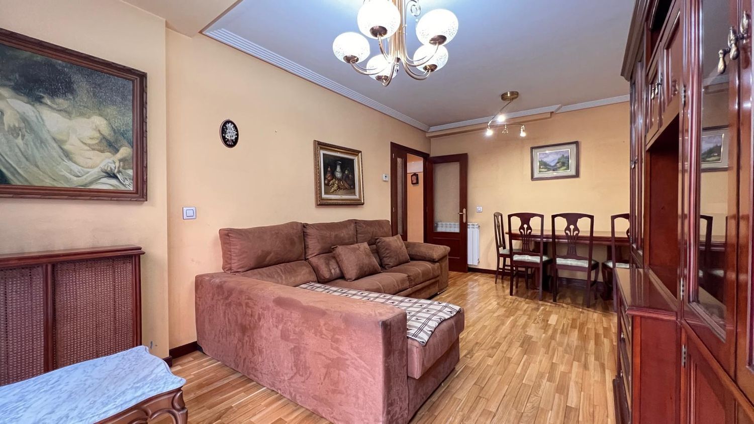 Living room of Flat for sale in Langreo  with Heating, Storage room and Swimming Pool