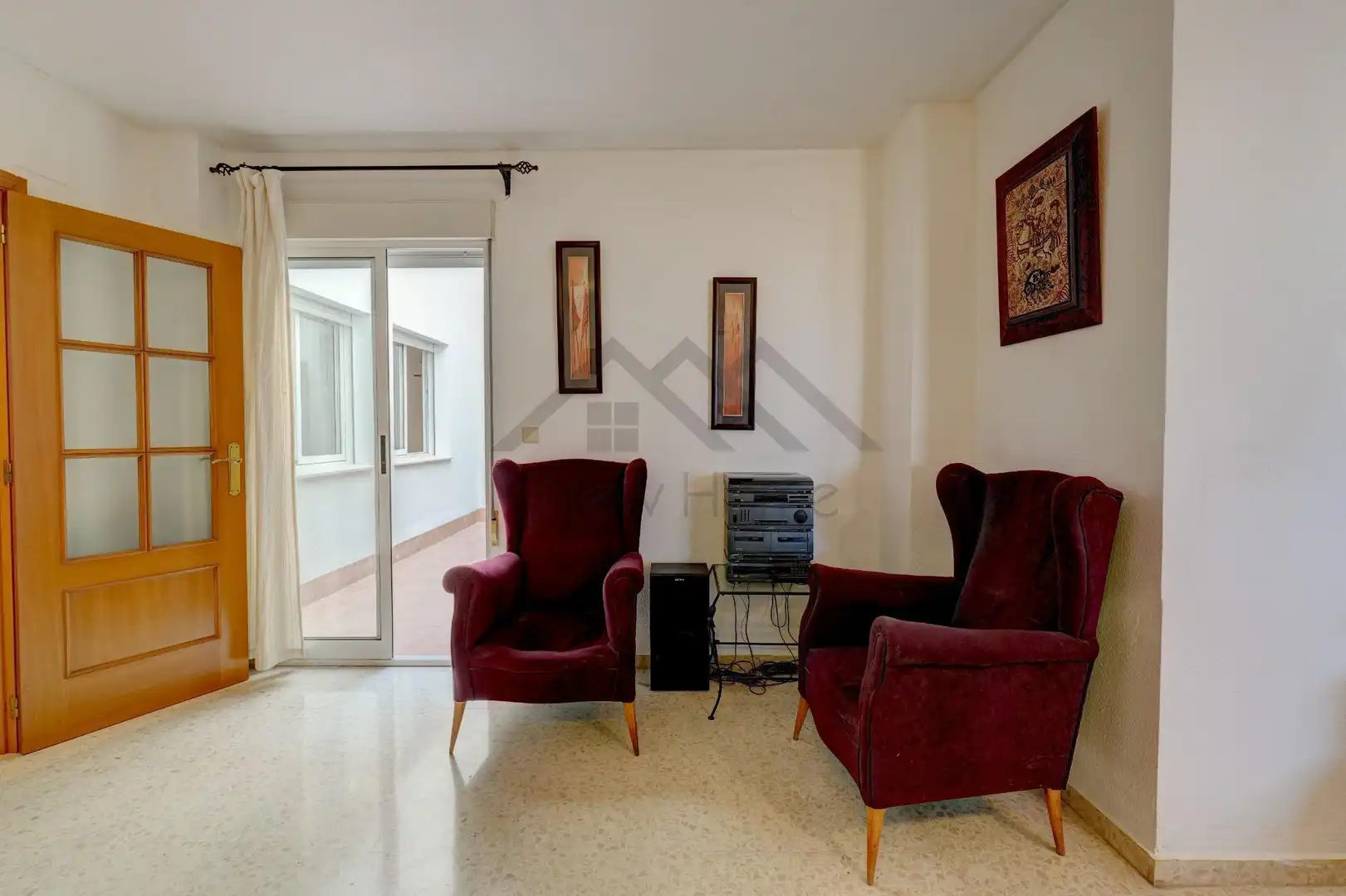 Sala de estar de Piso en venta en La Pobla de Vallbona con Aire acondicionado y Terraza