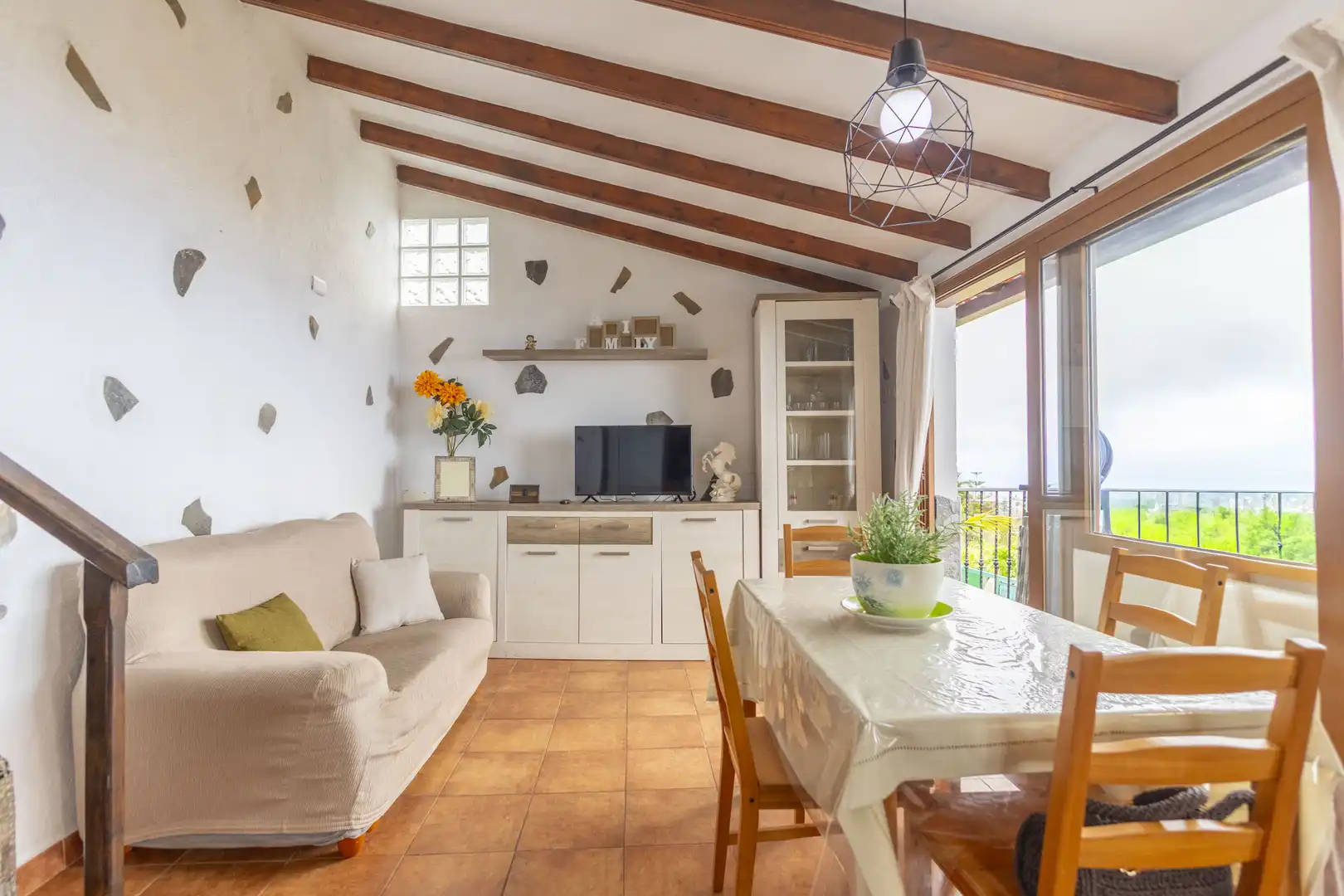 Sala de estar de Finca rústica en venta en La Orotava con Jardín privado, Terraza y Trastero