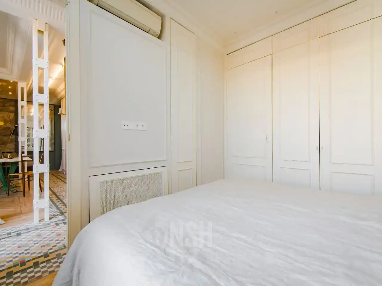 Bedroom of Flat for sale in  Madrid Capital  with Air Conditioner and Terrace