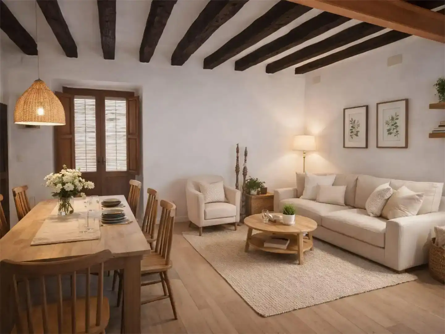Sala de estar de Piso en venta en Conesa con Trastero, Amueblado y Balcón
