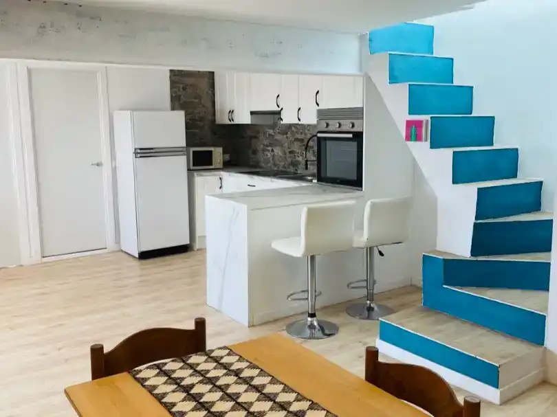 Küche von Wohnung zur Miete in Sant Cebrià de Vallalta mit Klimaanlage und Möbliert