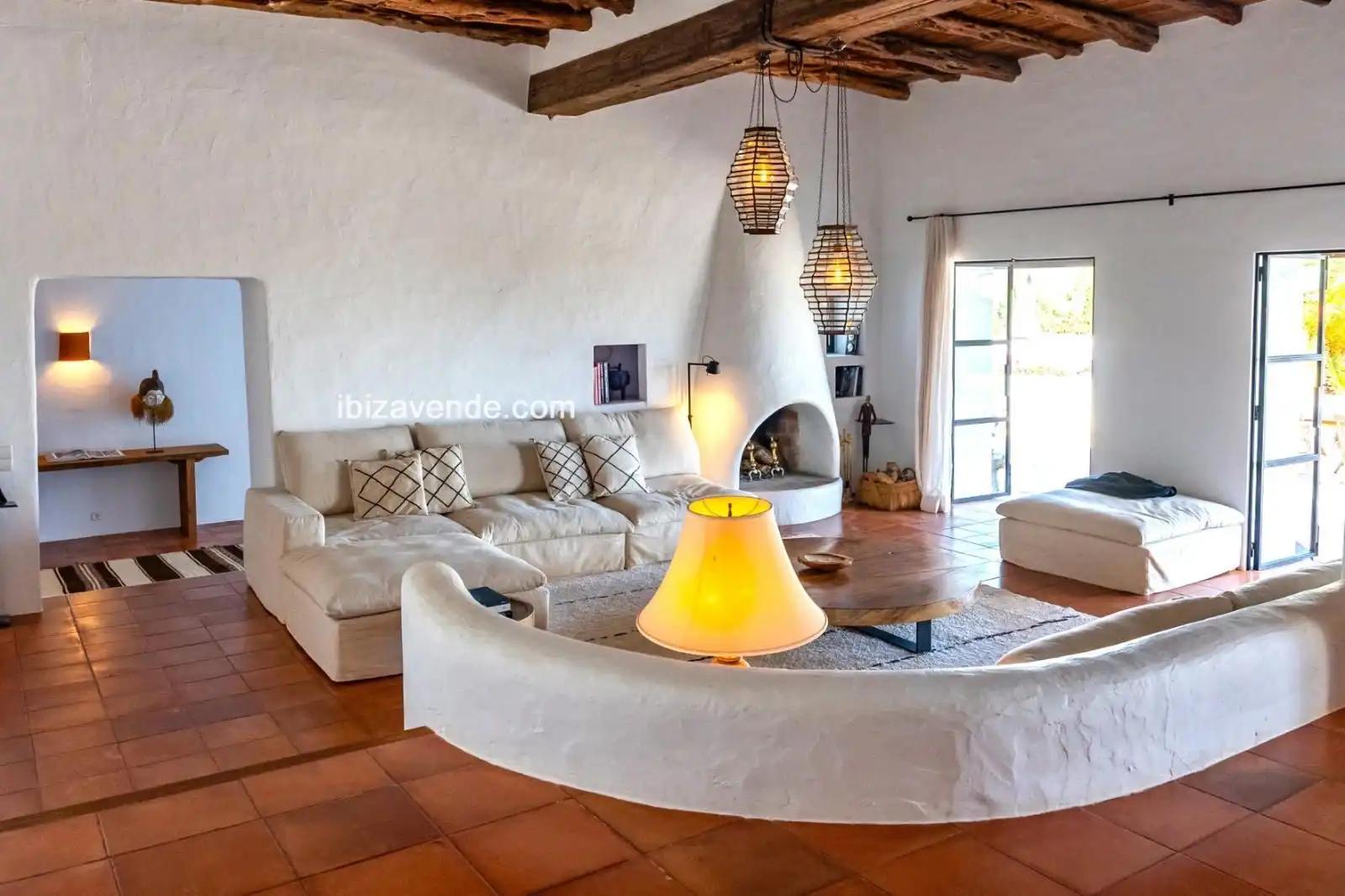 Sala de estar de Casa o chalet en venta en Santa Eulària des Riu con Jardín privado, Terraza y Trastero