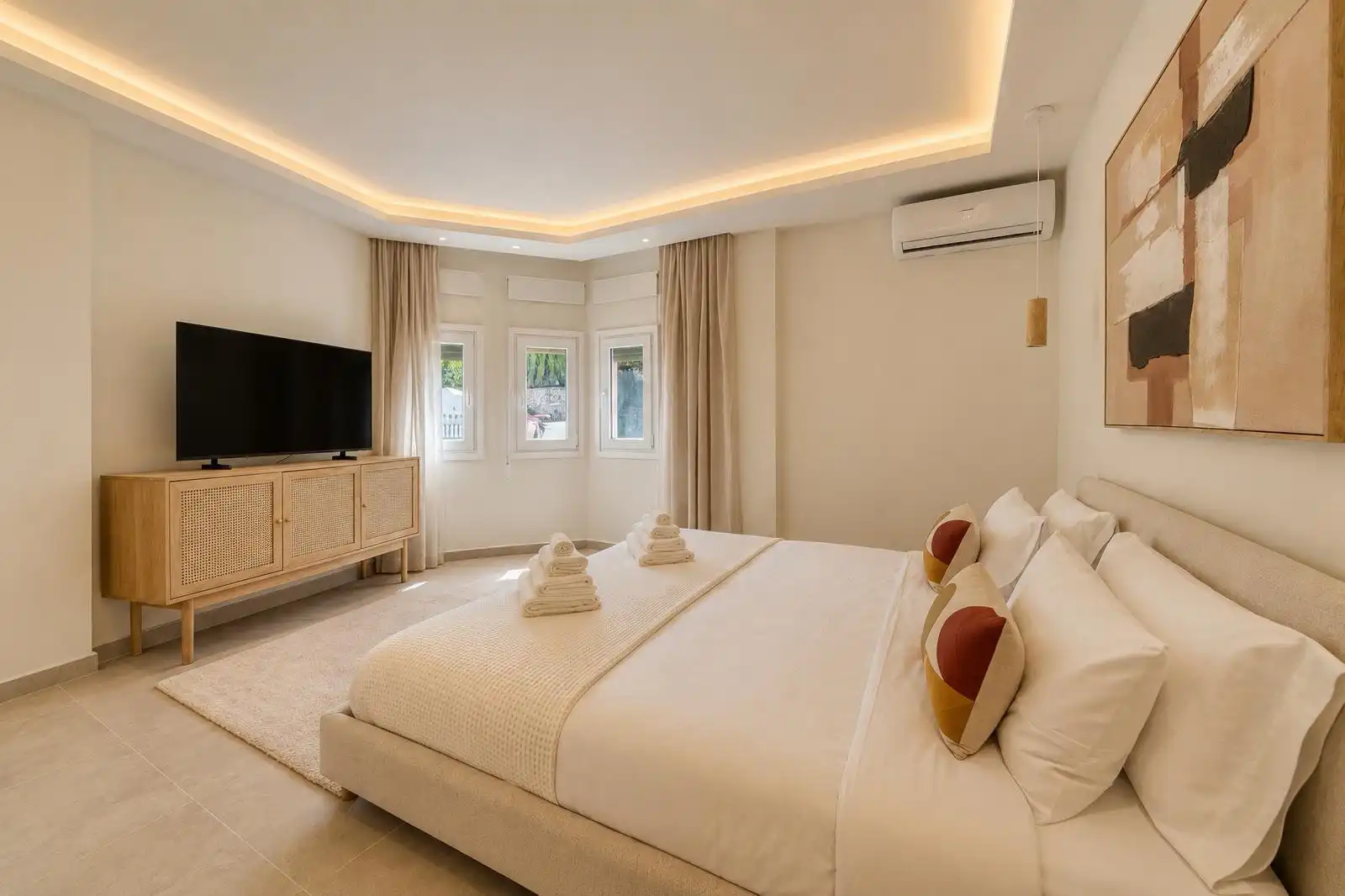 Dormitori de Apartament de lloguer en Marbella amb Aire condicionat, Terrassa i Traster