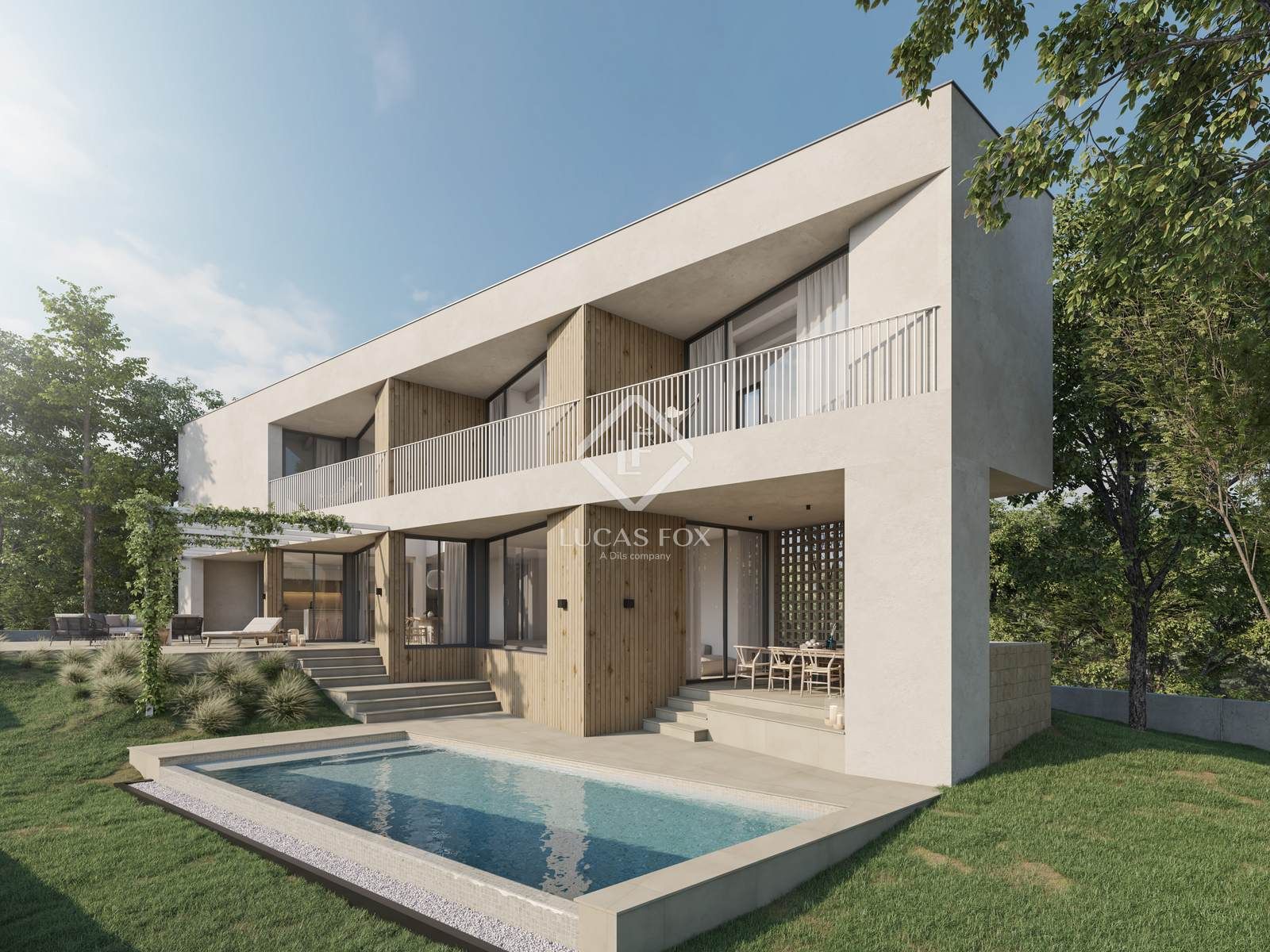 Exterior view of House or chalet for sale in Vilassar de Dalt  with Air Conditioner, Heating and Private garden