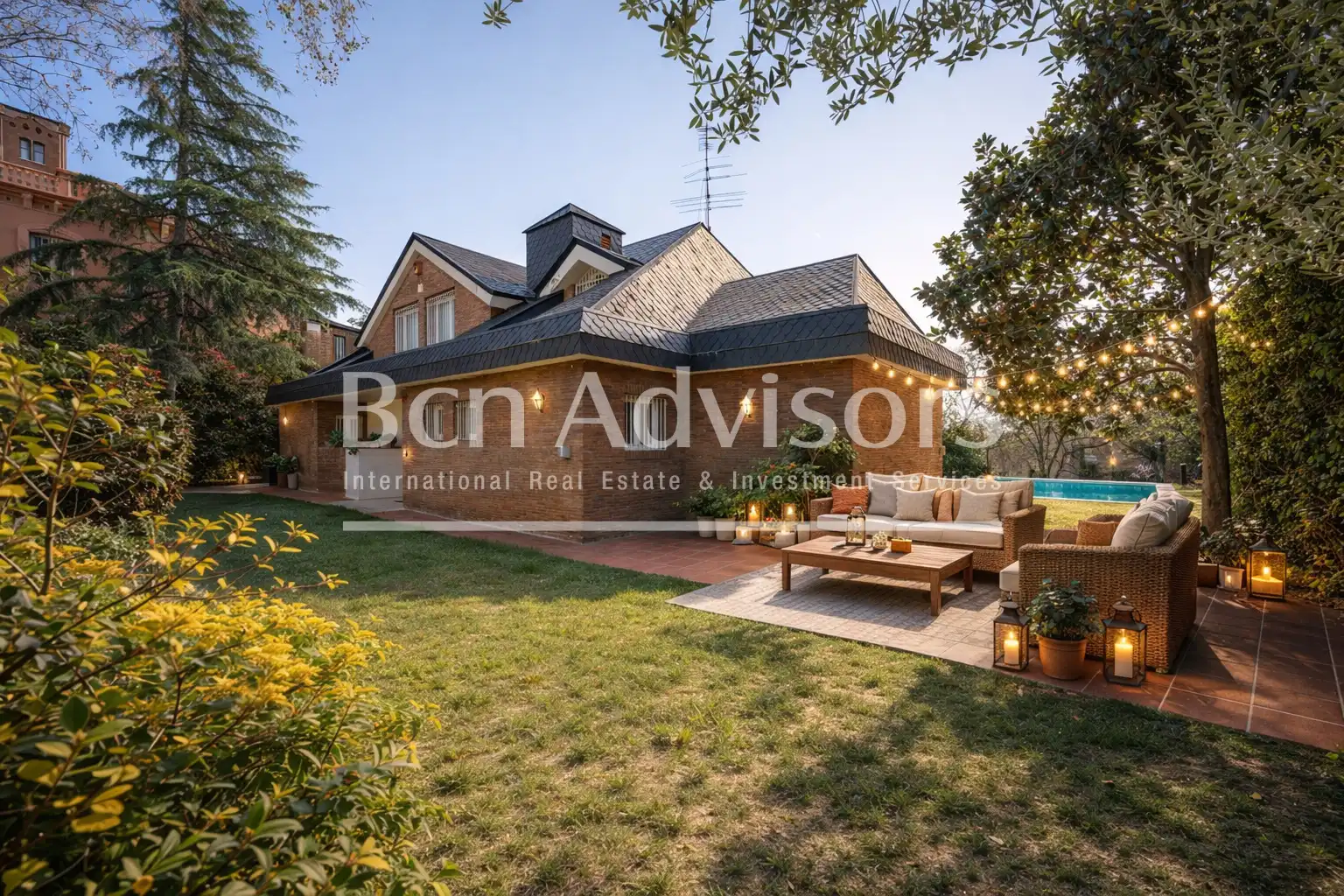 Jardín de Casa o chalet de alquiler en Barcelona con Aire acondicionado, Calefacción y Jardín privado