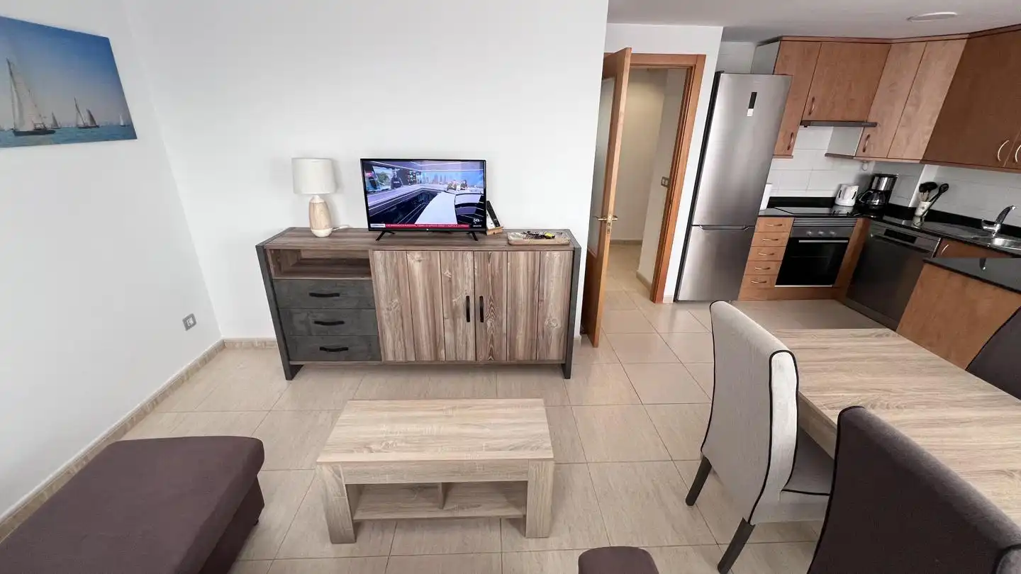 Wohnzimmer von Wohnung zum Verkauf in Torreblanca mit Klimaanlage, Terrasse und Möbliert