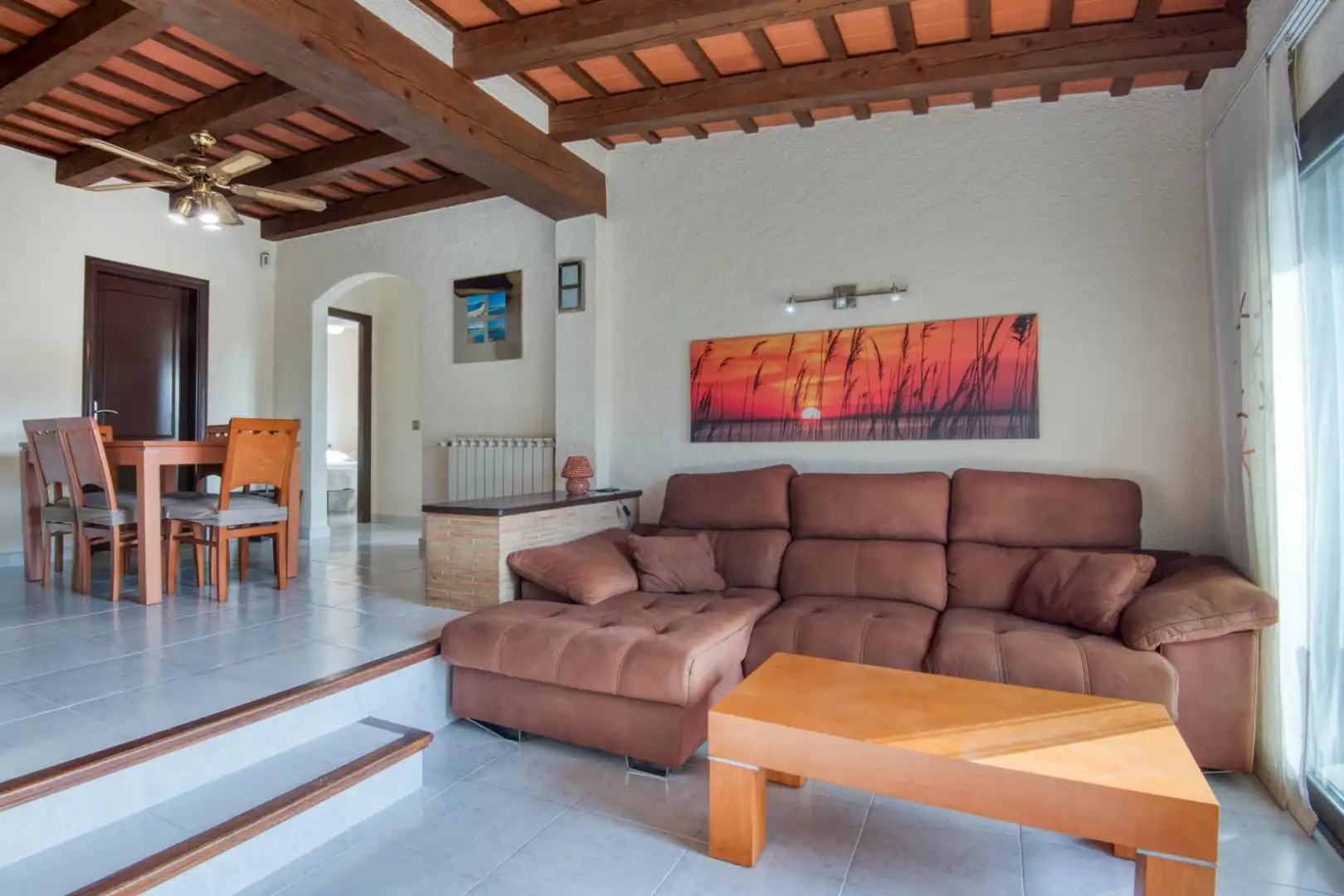 Sala d'estar de Casa o xalet en venda en Calonge i Sant Antoni amb Calefacció, Terrassa i Piscina