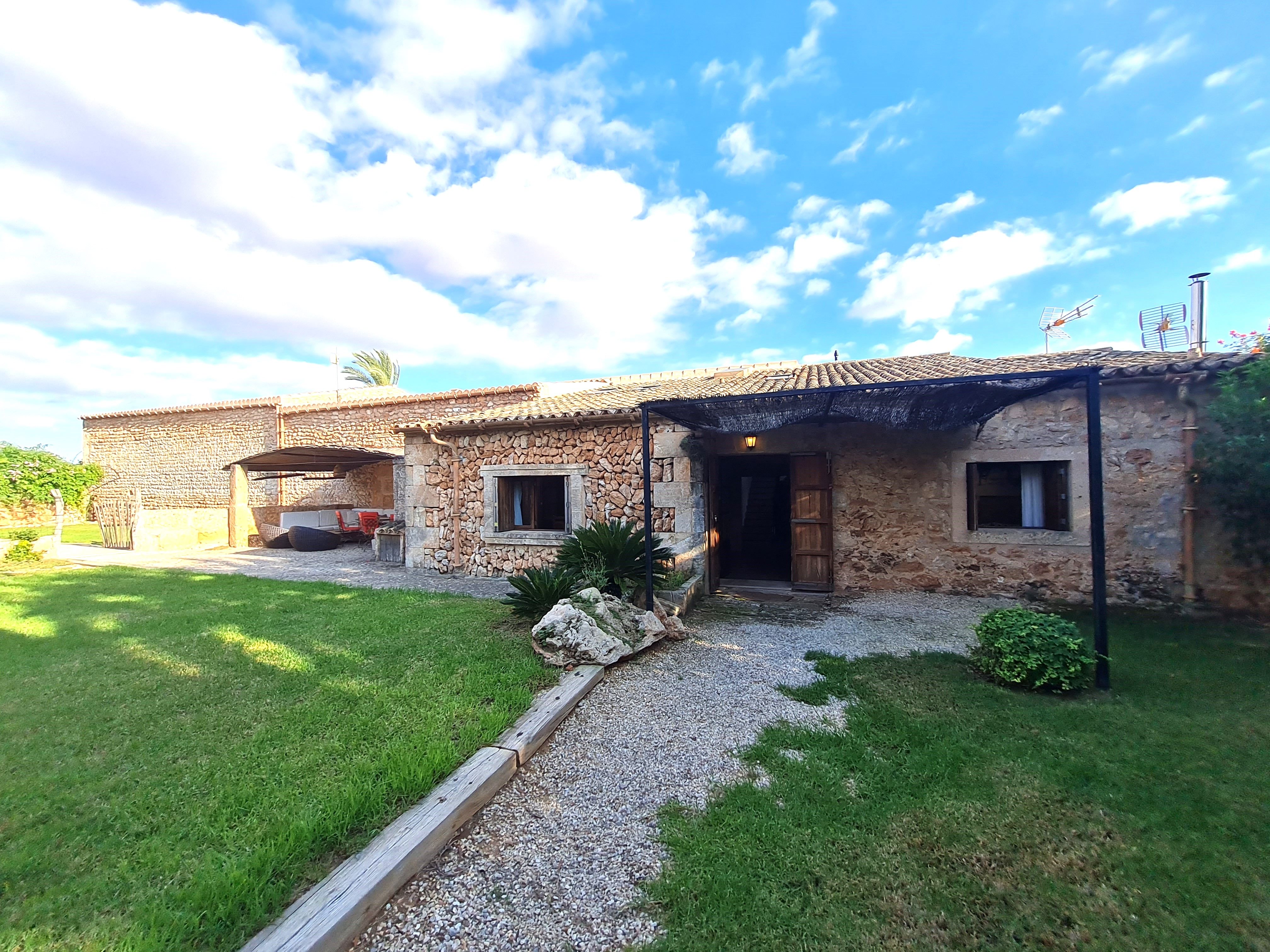 Exterior view of Country house to rent in Llucmajor  with Air Conditioner, Swimming Pool and Furnished