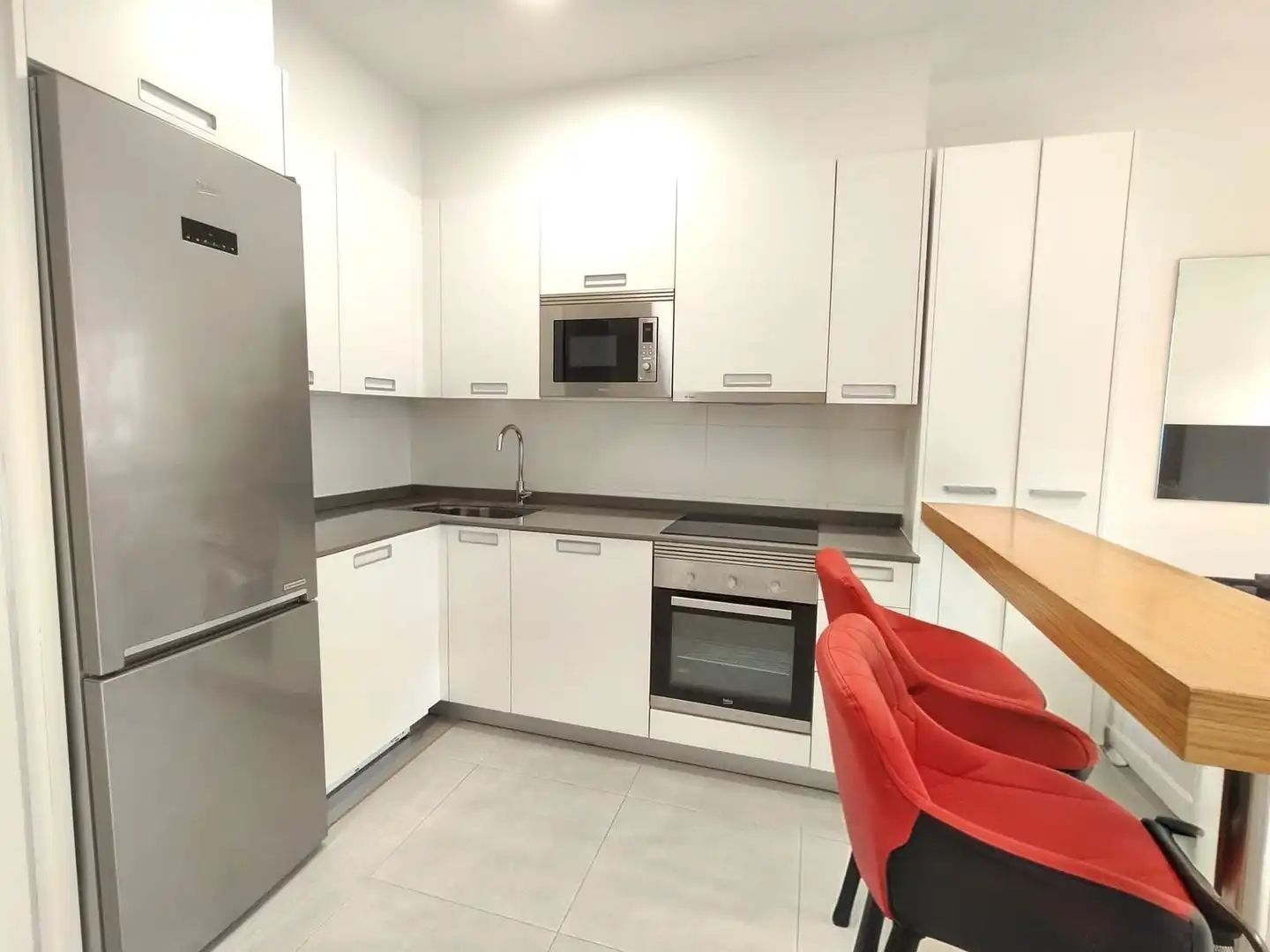 Kitchen of Flat for sale in Gijón   with Heating, Terrace and Swimming Pool