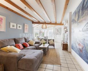 Sala d'estar de Apartament de lloguer en Jávea / Xàbia amb Aire condicionat, Calefacció i Jardí privat
