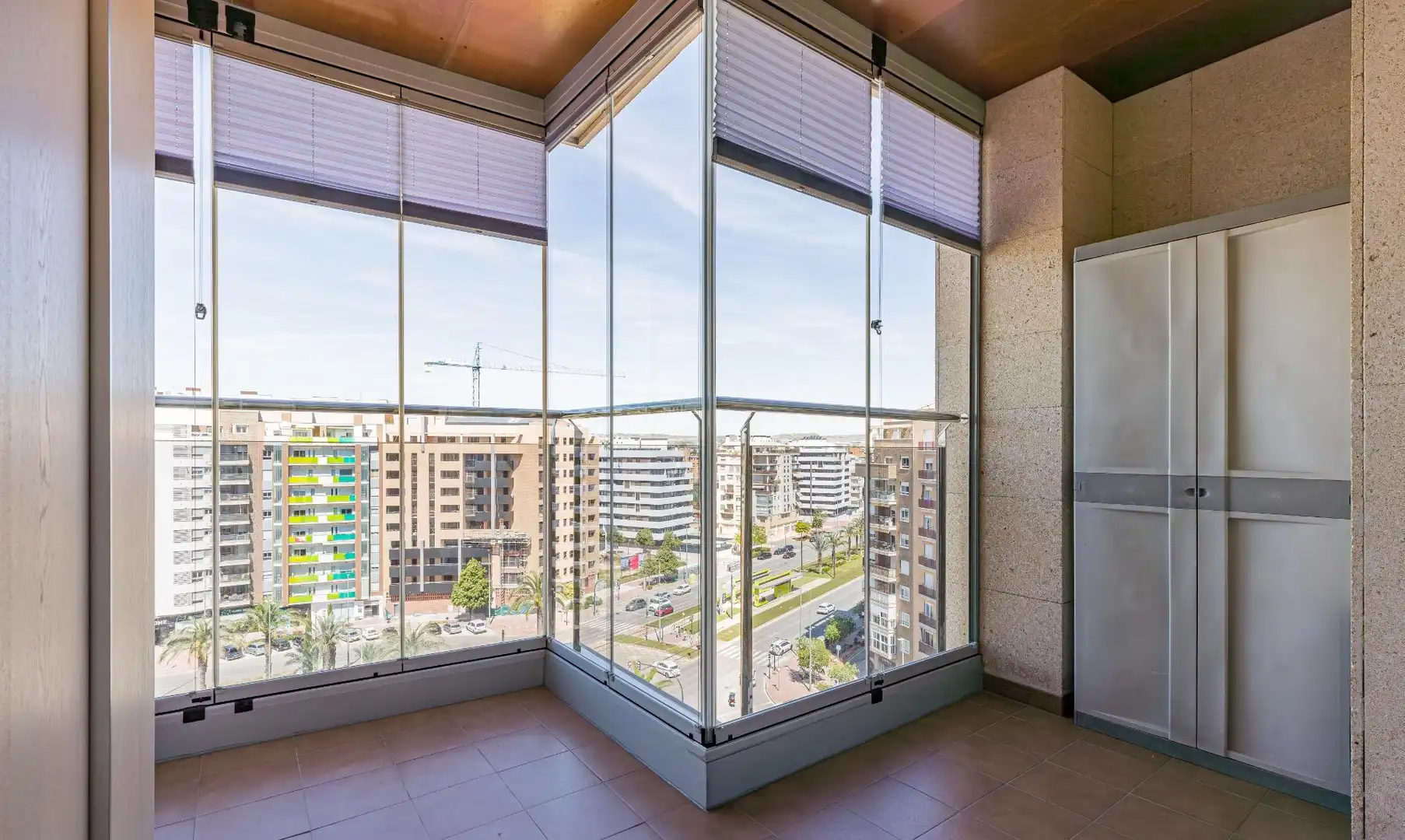 Balcony of Flat for sale in  Murcia Capital  with Air Conditioner, Heating and Storage room