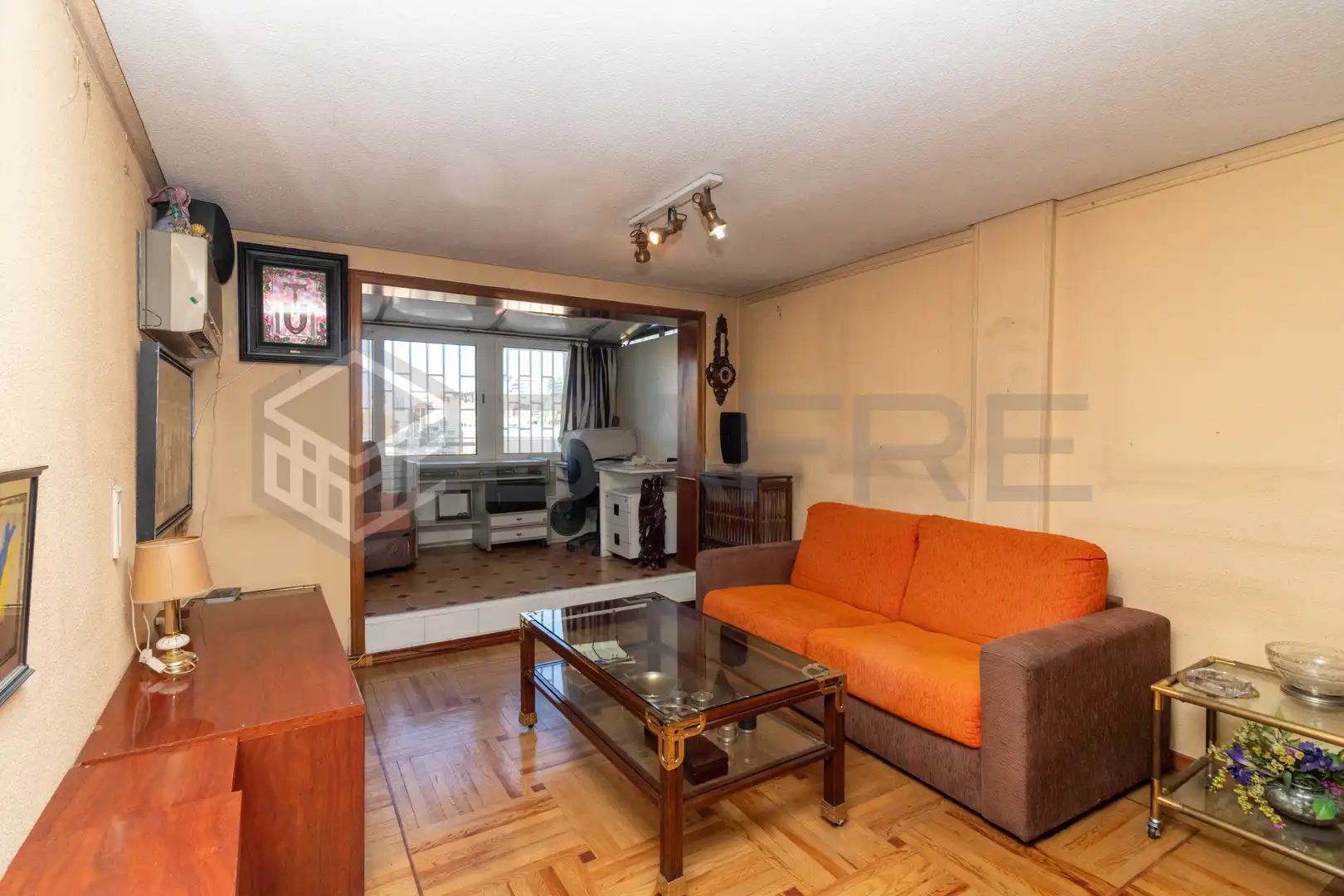 Sala d'estar de Àtic en venda en Madrid amb Aire condicionat, Calefacció i Terrassa