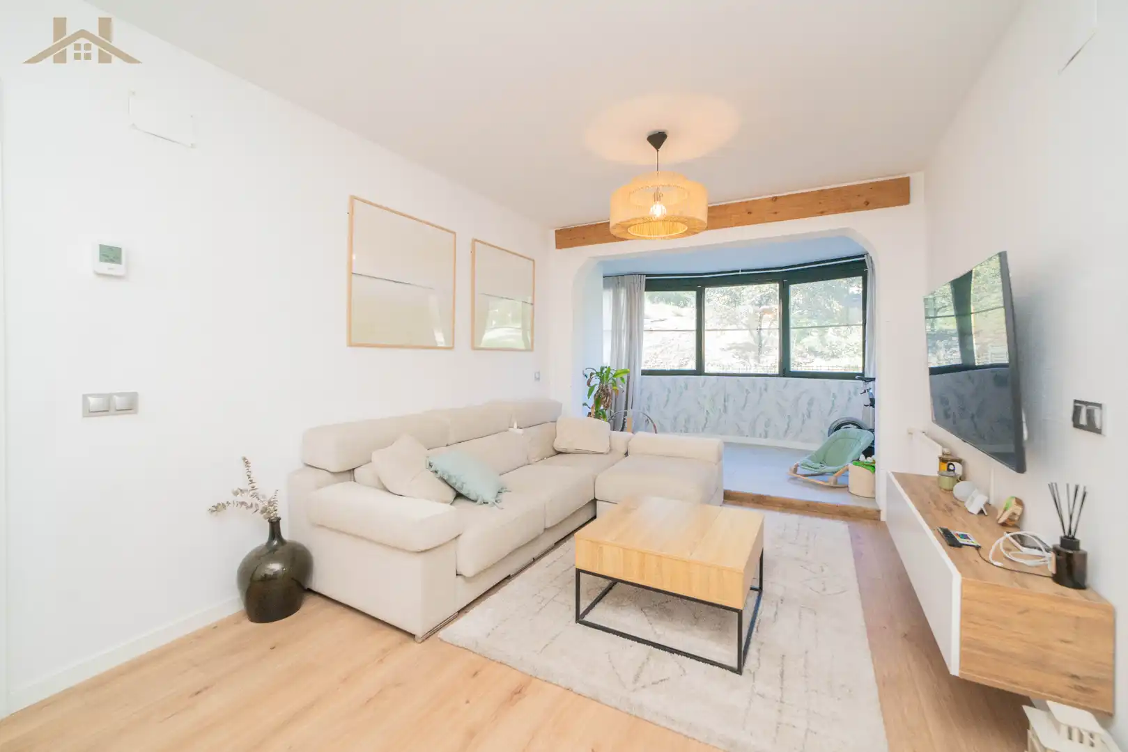 Sala de estar de Piso en venta en Collado Villalba con Calefacción, Terraza y Piscina comunitaria