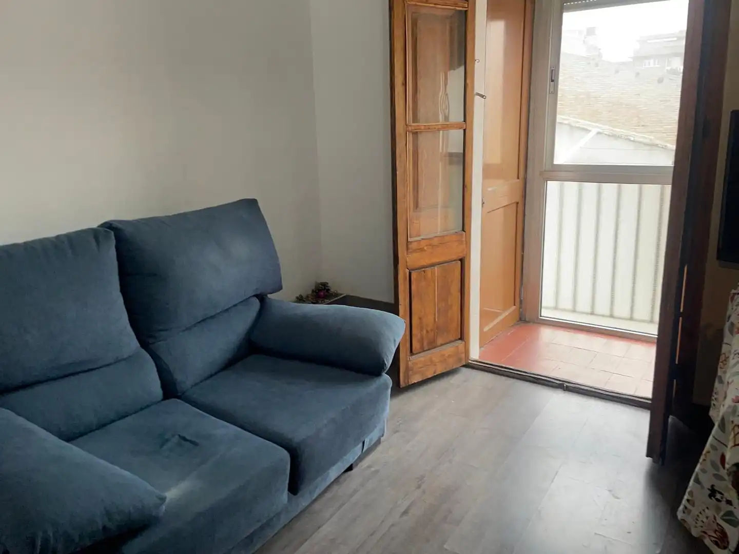 Living room of Flat for sale in Manresa  with Heating, Parquet flooring and Furnished