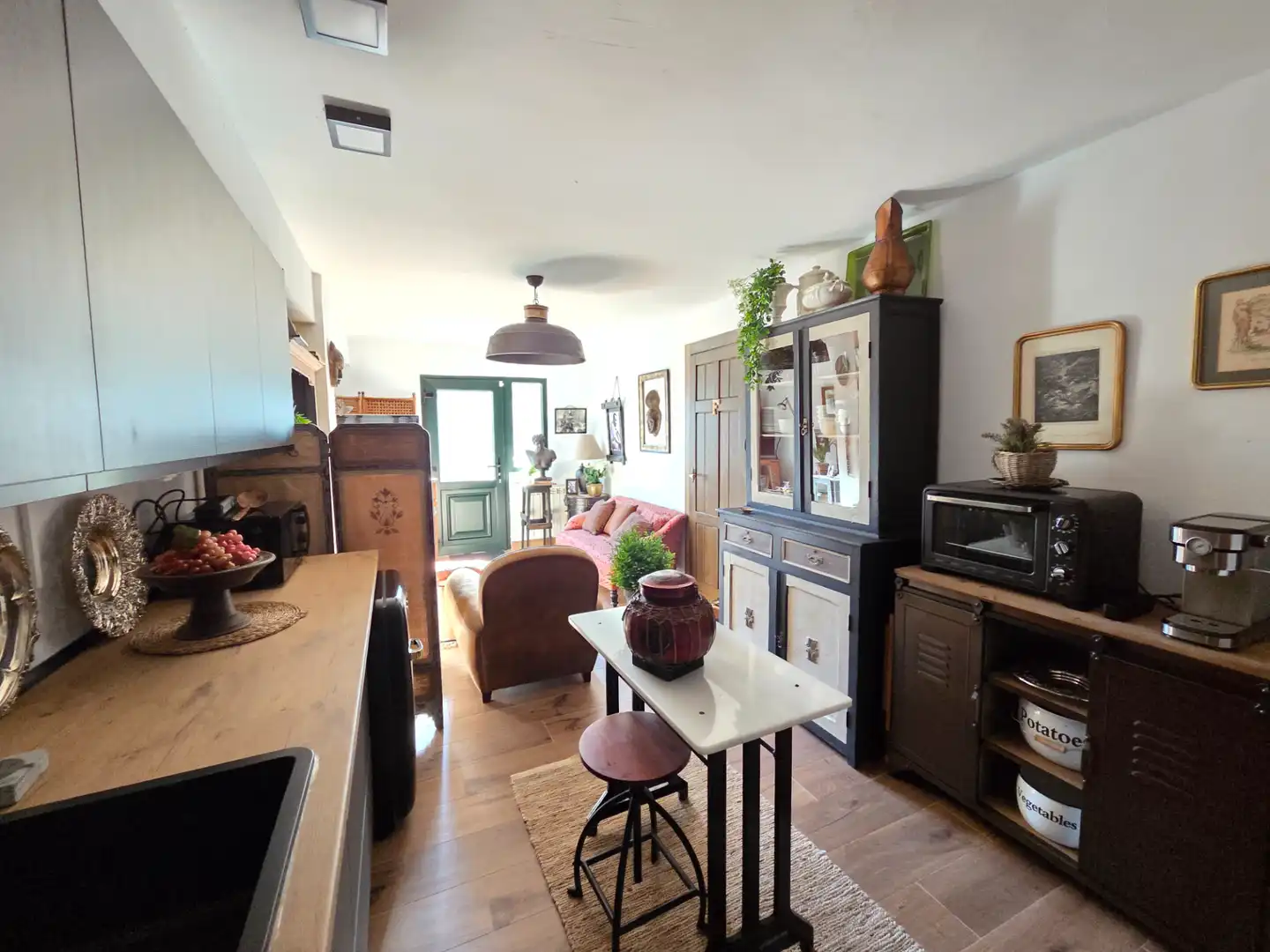 Sala de estar de Casa o chalet en venta en Santa María de la Alameda con Calefacción, Jardín privado y Amueblado