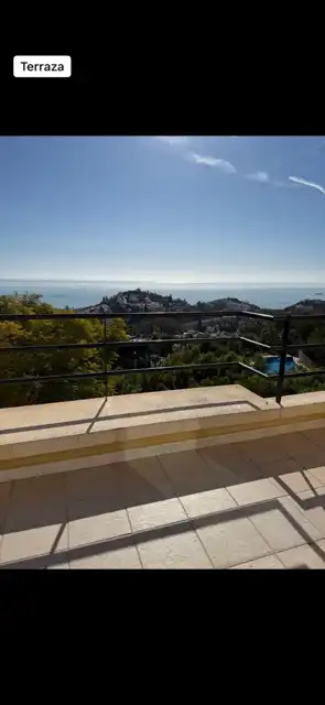 Terraza de Dúplex de alquiler en Málaga con Aire acondicionado, Horno y Lavadora
