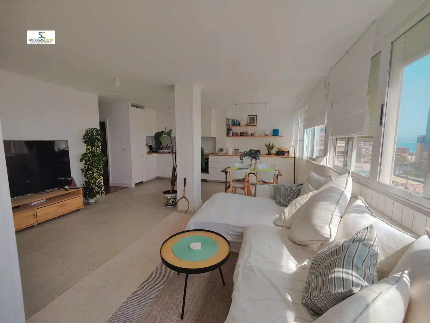 Wohnzimmer von Wohnung zur Miete in Alicante / Alacant mit Klimaanlage und Möbliert