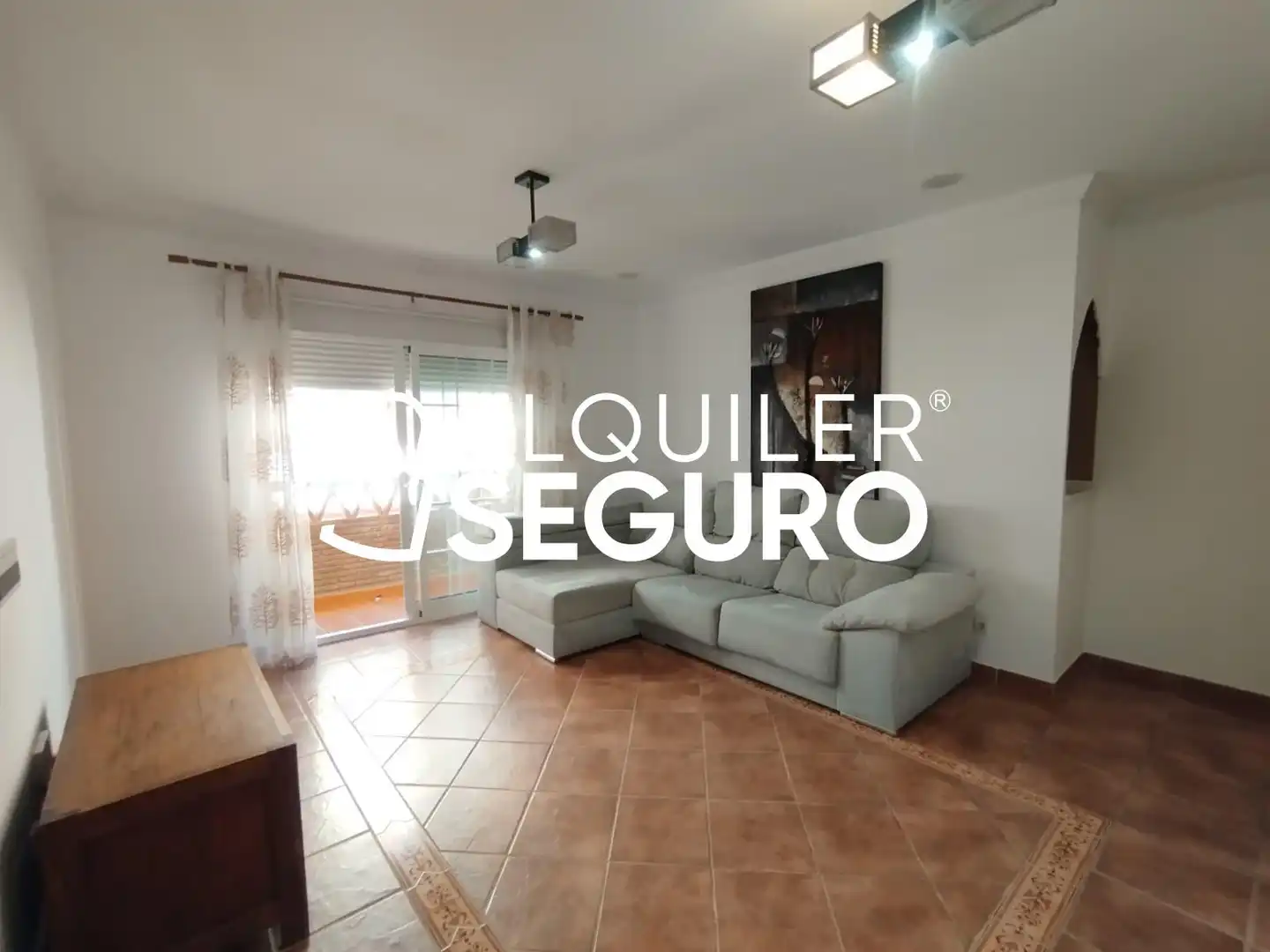 Sala de estar de Piso de alquiler en Mijas con Terraza y Amueblado