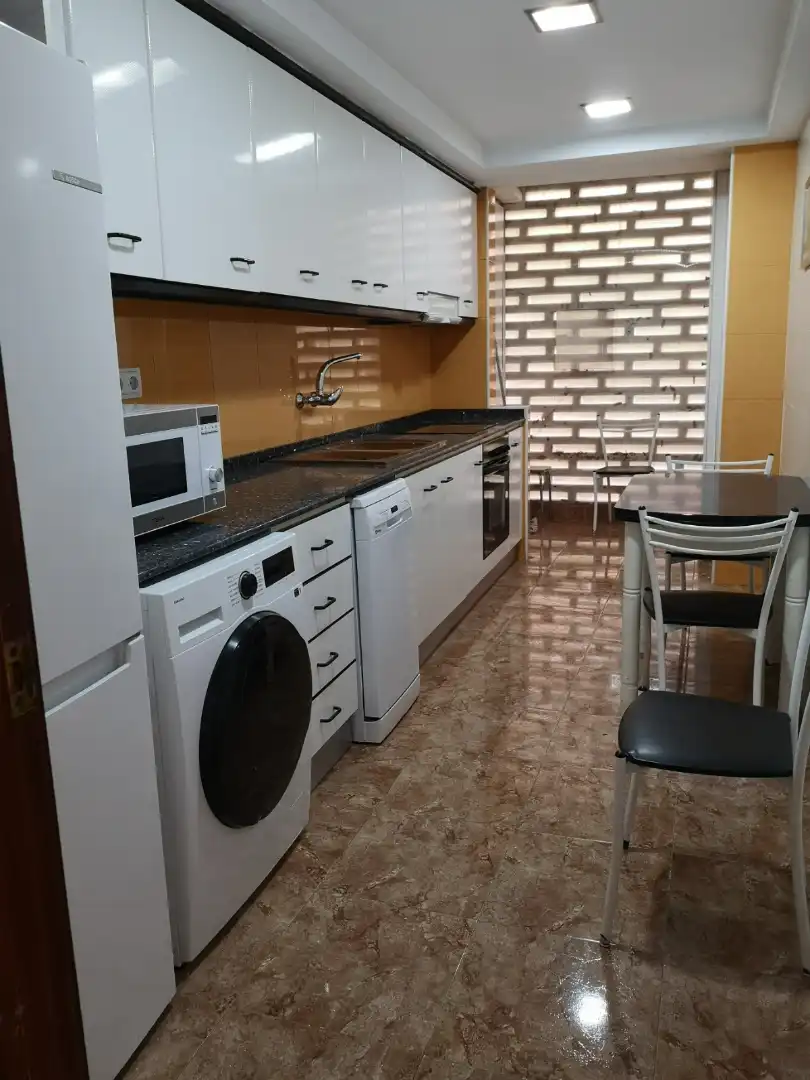 Kitchen of Flat for rent in Valencia  with Air Conditioner, Furnished and Washing machine